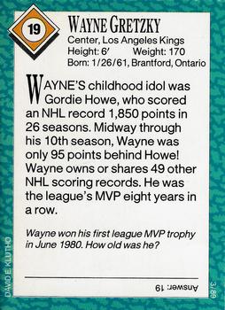1989 Sports Illustrated for Kids #19 Wayne Gretzky Back