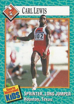 1989 Sports Illustrated for Kids #26 Carl Lewis Front