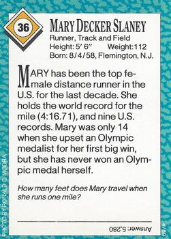 1989 Sports Illustrated for Kids #36 Mary Decker Slaney Back