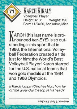 1989 Sports Illustrated for Kids #71 Karch Kiraly Back
