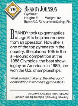 1989 Sports Illustrated for Kids #79 Brandy Johnson Back