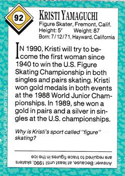 1989 Sports Illustrated for Kids #92 Kristi Yamaguchi Back