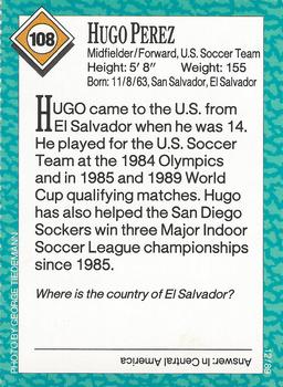 1989 Sports Illustrated for Kids #108 Hugo Perez Back
