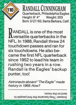 1990 Sports Illustrated for Kids #110 Randall Cunningham Back