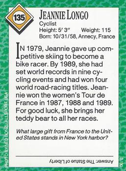 1990 Sports Illustrated for Kids #135 Jeannie Longo Back