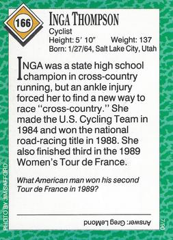 1990 Sports Illustrated for Kids #166 Inga Thompson Back