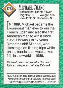 1990 Sports Illustrated for Kids #175 Michael Chang Back