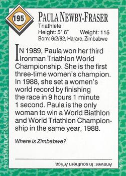 1990 Sports Illustrated for Kids #195 Paula Newby-Fraser Back
