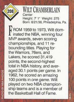 1990 Sports Illustrated for Kids #208 Wilt Chamberlain Back