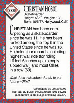 1991 Sports Illustrated for Kids #236 Christian Hosoi Back