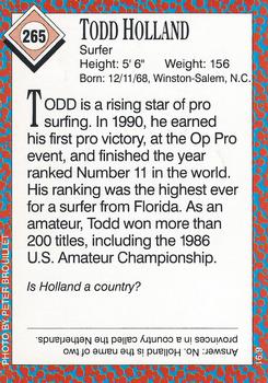 1991 Sports Illustrated for Kids #265 Todd Holland Back