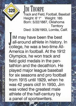1991 Sports Illustrated for Kids #320 Jim Thorpe Back