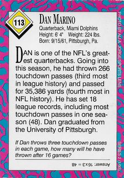 1993 Sports Illustrated for Kids #113 Dan Marino Back