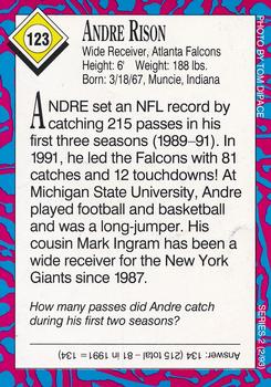 1993 Sports Illustrated for Kids #123 Andre Rison Back