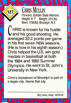 1993 Sports Illustrated for Kids #127 Chris Mullin Back