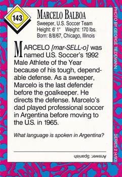 1993 Sports Illustrated for Kids #143 Marcelo Balboa Back