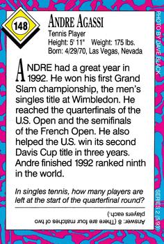 1993 Sports Illustrated for Kids #148 Andre Agassi Back