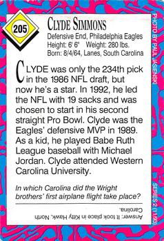 1993 Sports Illustrated for Kids #205 Clyde Simmons Back
