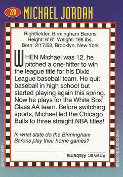 1994 Sports Illustrated for Kids #270 Michael Jordan Back