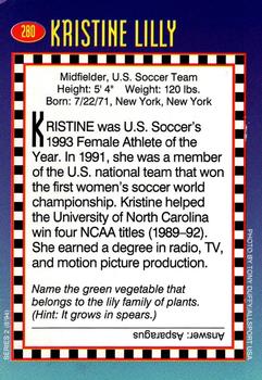 1994 Sports Illustrated for Kids #280 Kristine Lilly Back