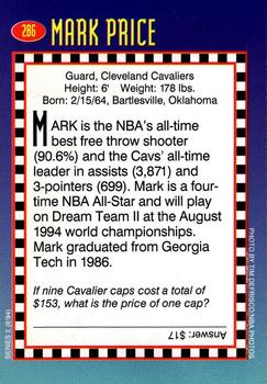 1994 Sports Illustrated for Kids #286 Mark Price Back