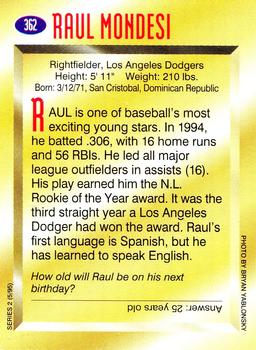 1995 Sports Illustrated for Kids #362 Raul Mondesi Back