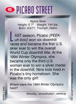 1995 Sports Illustrated for Kids #405 Picabo Street Back