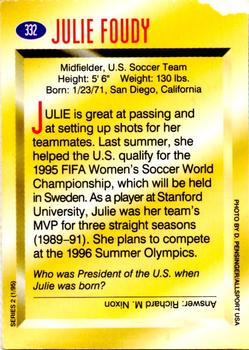1995 Sports Illustrated for Kids #332 Julie Foudy Back