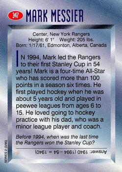 1995 Sports Illustrated for Kids #347 Mark Messier Back