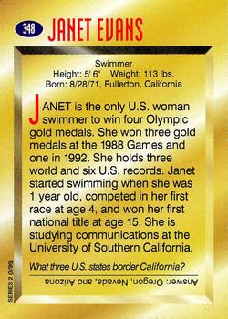 1995 Sports Illustrated for Kids #348 Janet Evans Back