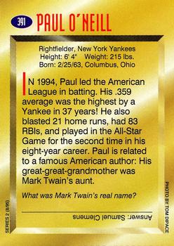 1995 Sports Illustrated for Kids #391 Paul O'Neill Back