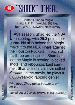 1995 Sports Illustrated for Kids #419 Shaquille O'Neal Back