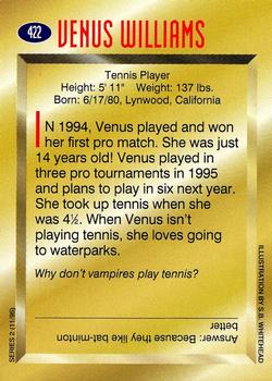 1995 Sports Illustrated for Kids #422 Venus Williams Back