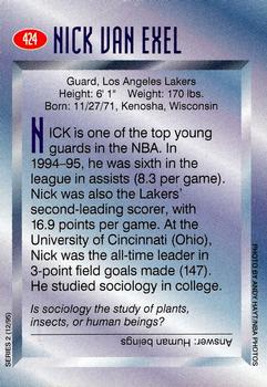 1995 Sports Illustrated for Kids #424 Nick Van Exel Back