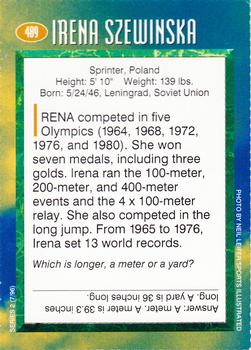 1996 Sports Illustrated for Kids II #489 Irena Szewinska Back