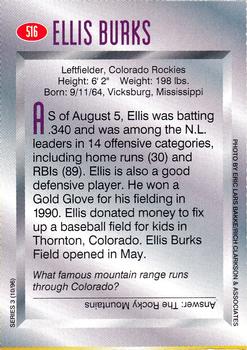 1996 Sports Illustrated for Kids II #516 Ellis Burks Back