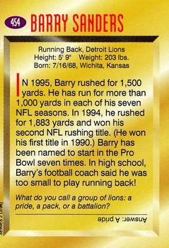 1996 Sports Illustrated for Kids II #454 Barry Sanders Back