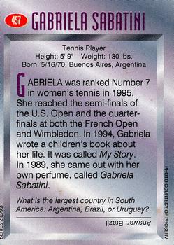 1996 Sports Illustrated for Kids II #457 Gabriela Sabatini Back