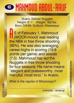 1996 Sports Illustrated for Kids II #461 Mahmoud Abdul-Rauf Back