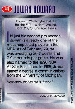 1996 Sports Illustrated for Kids II #469 Juwan Howard Back