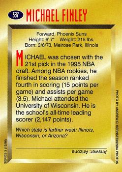 1996 Sports Illustrated for Kids II #537 Michael Finley Back