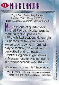 1997 Sports Illustrated for Kids #610 Mark Chmura Back