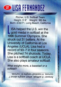 1997 Sports Illustrated for Kids #577 Lisa Fernandez Back
