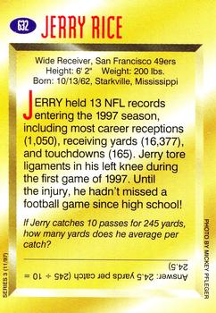 1997 Sports Illustrated for Kids #632 Jerry Rice Back