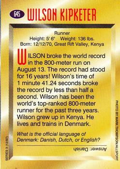 1997 Sports Illustrated for Kids #645 Wilson Kipketer Back