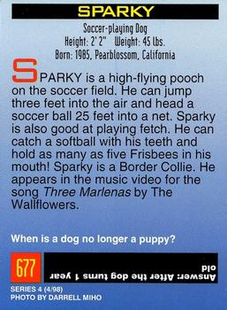 1998 Sports Illustrated for Kids #677 Sparky (dog) Back
