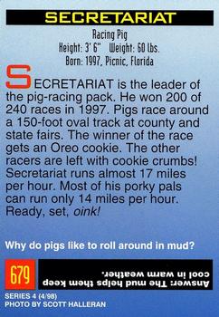 1998 Sports Illustrated for Kids #679 Secretariat Back