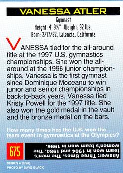 1998 Sports Illustrated for Kids #675 Vanessa Atler Back
