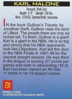1998 Sports Illustrated for Kids #731 Karl Malone Back