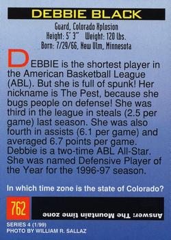 1999 Sports Illustrated for Kids #762 Debbie Black Back